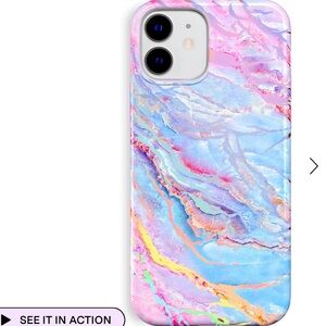 ✨🪩Velvet Caviar iPhone 12 Case *Magsafe* Holographic White Marble🤍